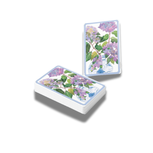 Hydrangeas & Posies Playing Cards - Artistic Elegance in Every Hand