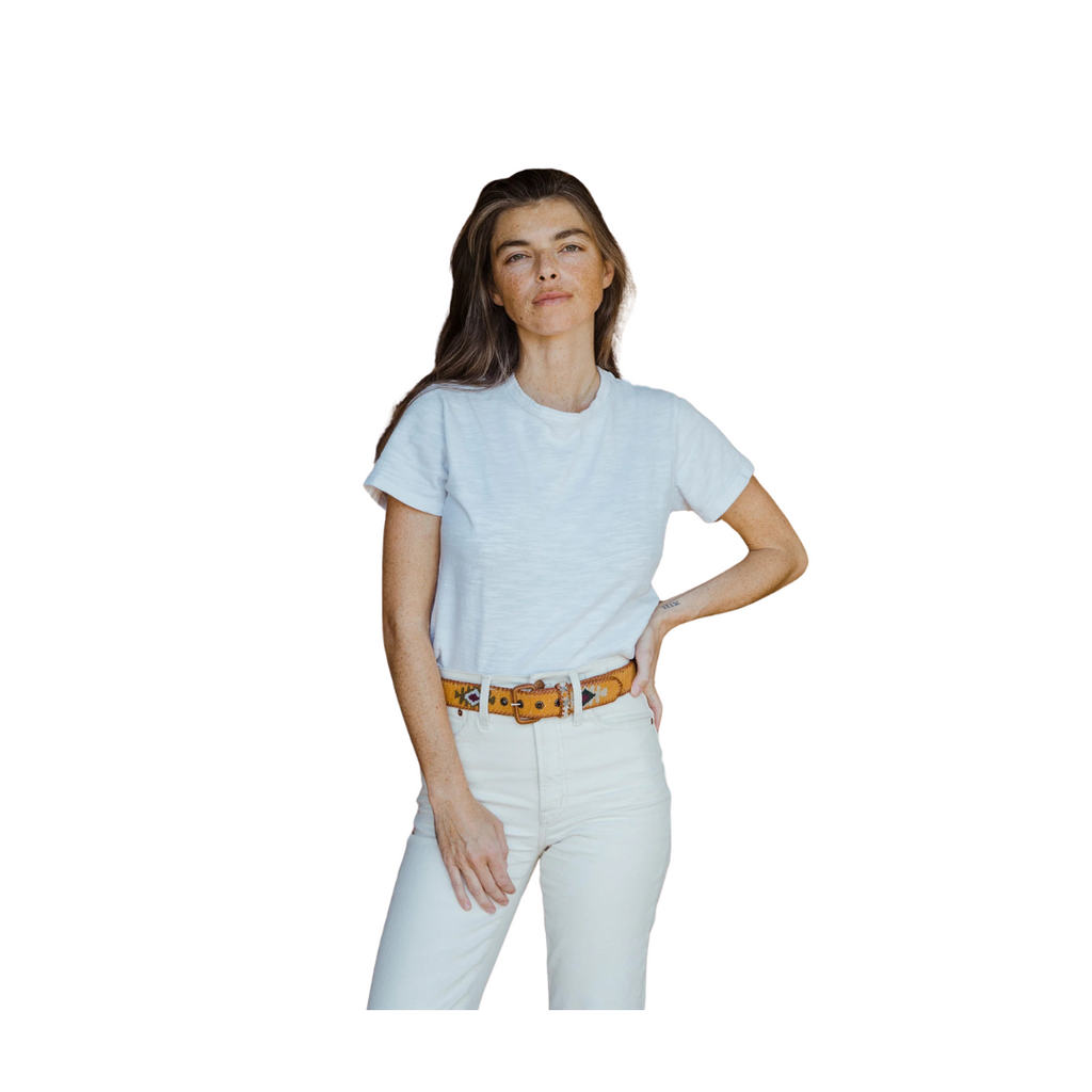 The Kimi Belt – Handwoven Textile with Premium Leather