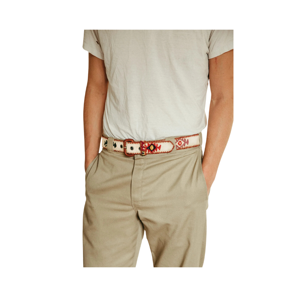 The Tecun Belt – Handwoven Textile with Premium Leather