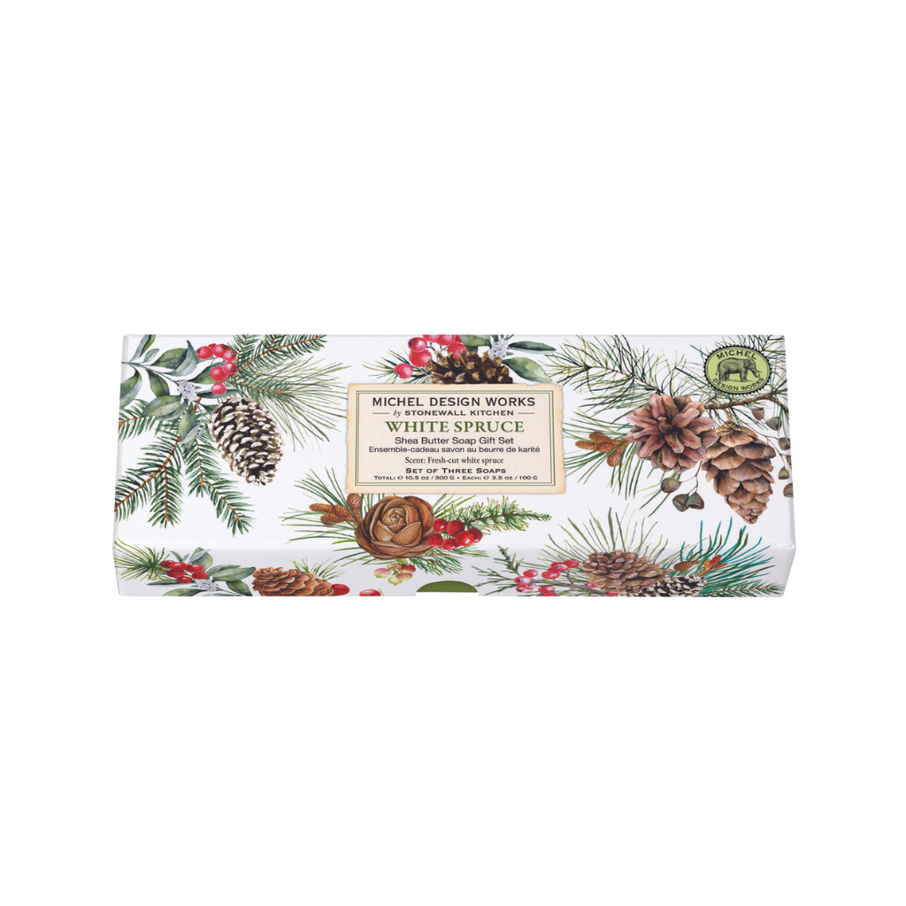 White Spruce Shea Butter Soap Gift Set – Luxurious & Moisturising